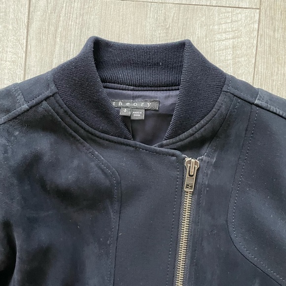Theory Suede Leather Jacket - Picture 2 of 3